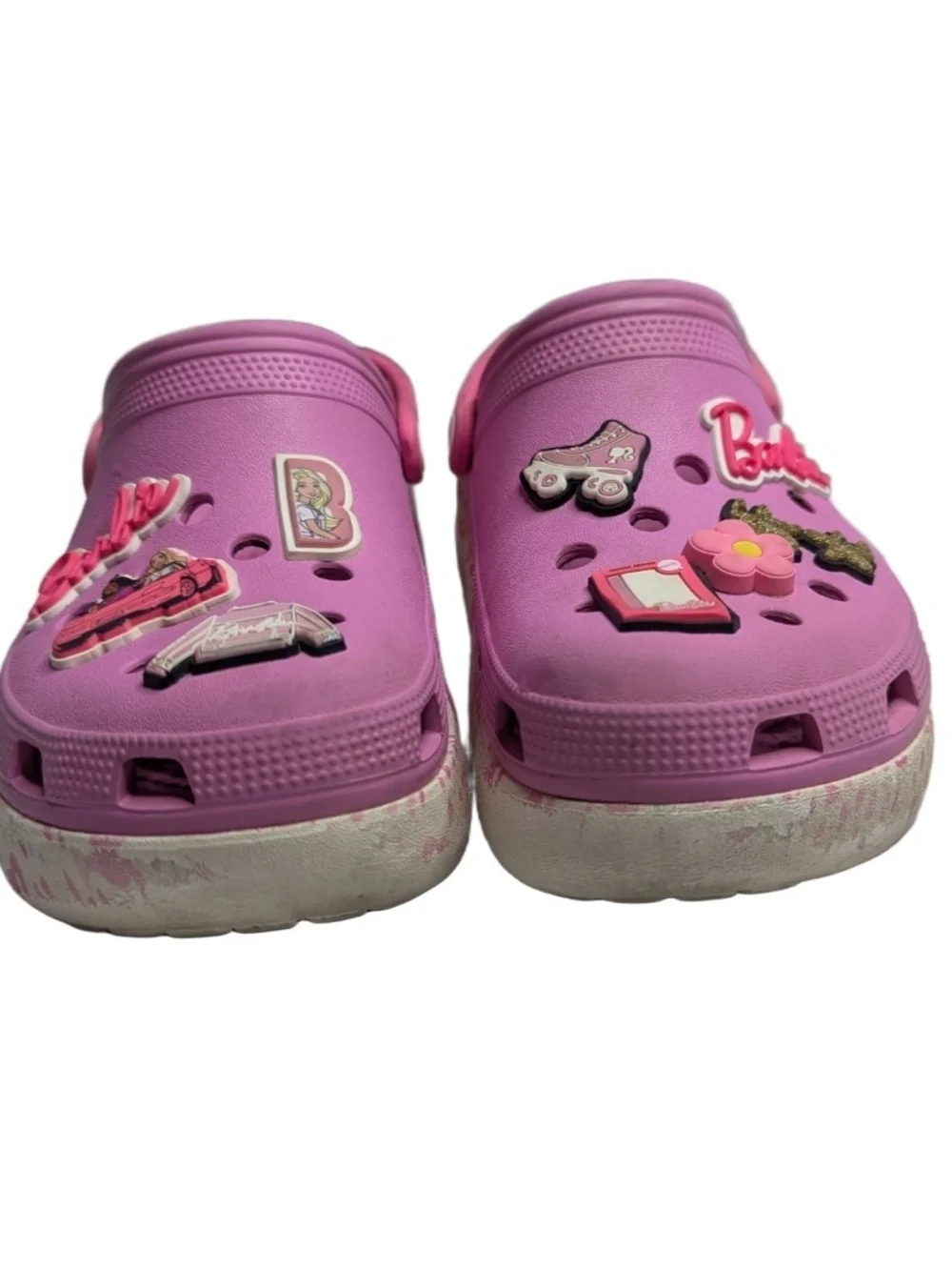 Barbie X Crocs Cutie Crush Clog Barbie Taffy Pink Kids Size J 5  208805-6SW.